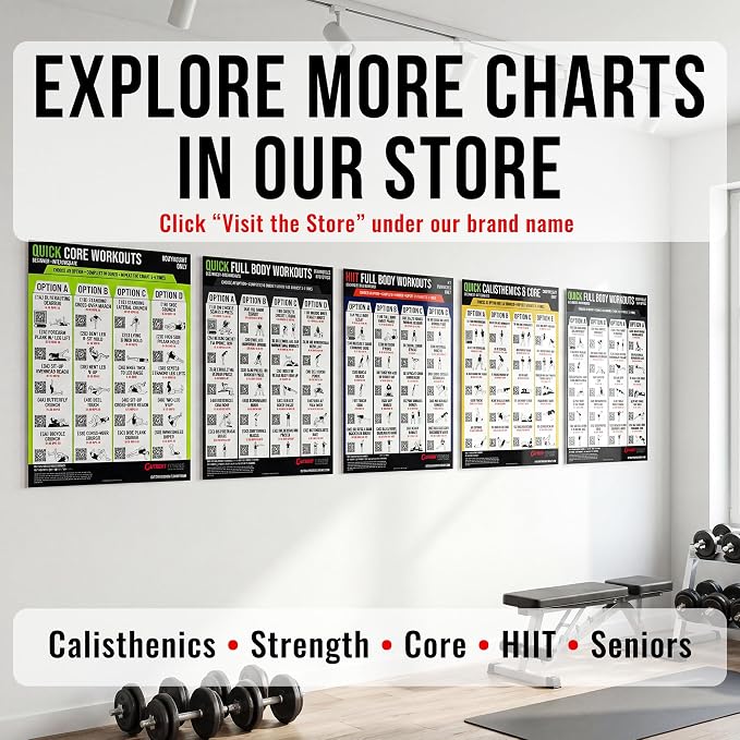 Senior Chair Strength Workout Charts | Senior Chair Strength Workout Charts with Video Support