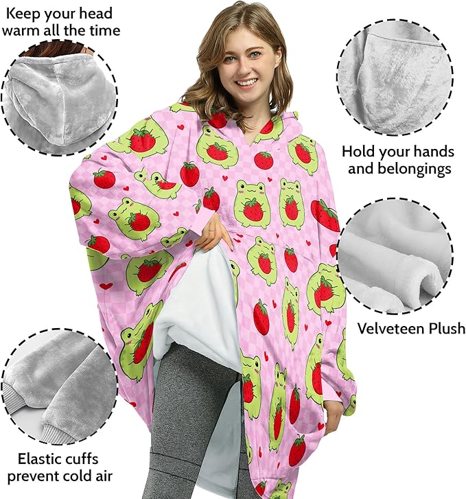 Wearable Blanket Hoodie For Mom Wife Best Ever Hoodie- Christmas Gift From Husband Daughter Anniversary Birthday