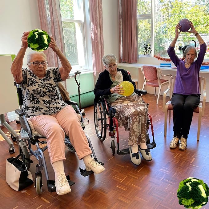 Fidget Ball for Alzheimer Dementia Patients Relief and Anxiety Relief Sensory for Autism Special Needs and Elderly Stretch and Squeeze Skin Pickers ADHD OCD (3colors)