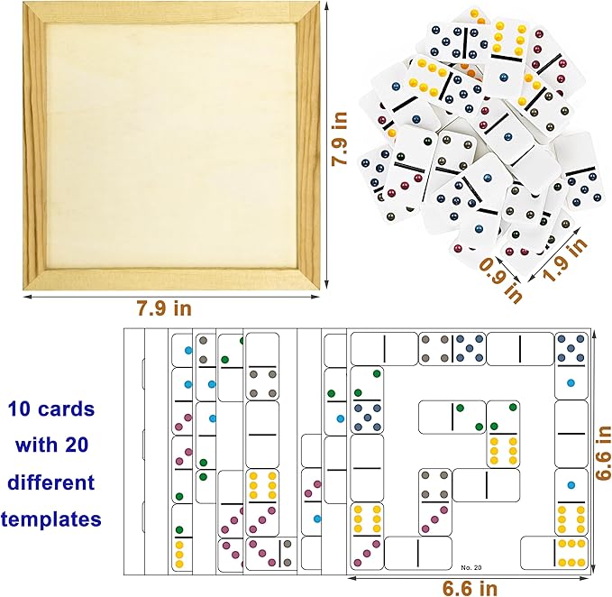 Dementia Activities for Seniors, Matching The Domino Alzheimers Products for Elderly, Activity Kits for Dementia Patients, Easy Memory Games Busy Board Gadgets Gifts