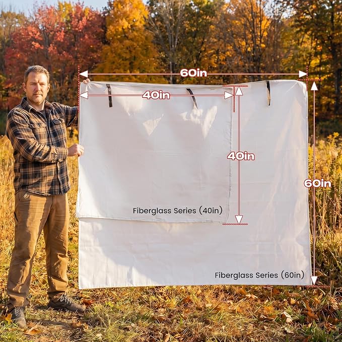 Fire Blanket | Prepared Fire Suppression | 40"x40" Fire Blankets Emergency for Home and Kitchen