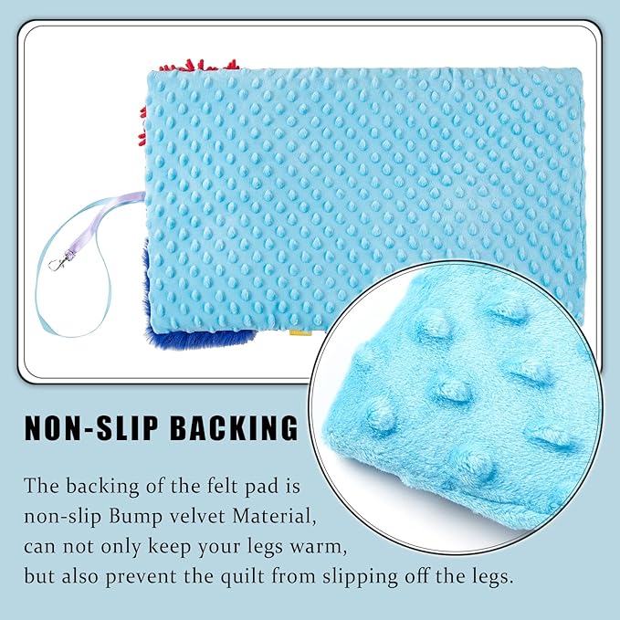 Fidget Blanket for Adults with Dementia, Alzheimer's Sensory Mat for Elderly | 18-in-1 busy board, portable lap pad, sensory activities, memory care, calming gift, for elderly, autism and ADHD
