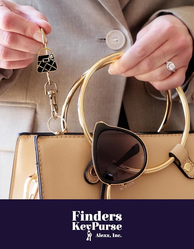Women’s Bag Charm Key Finder, Car Keychain Hook, Cute Purse Organizer & Tote Bag Accessories, Gifts for Mom - Original