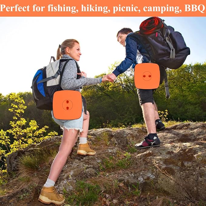 Fishboy Upgraded Collapsible Stool, 400lbs Max Weight, Lightweight But Sturdy, Portable Retractable Folding Telescoping Foldable Camping Stool for Adults Outdoor Fishing Hiking BBQ