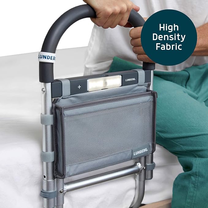 Lunderg Storage Bag for Bed Assist Rail - Replacement or Extra Bag | Lightweight & Perfect to Store Your Glasses, Remote, or Magazines