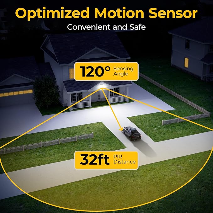 Solar Motion Sensor Outdoor Lights, 3 Modes LED Security Flood Light with Remote Control, IP65 Waterproof Solar Powered Outside Wall Light for Garden Patio Garage Yard (1, LED Matrix-Black)