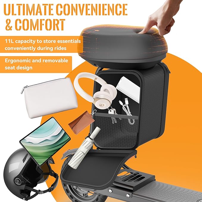 Electric Scooter for Adults, Folding E Scooter with 350W/500W Motor 16-24 Mph Top Speed, Max 15-60 Miles Long Range, 6.5''/8.5''/10''/14'' Solid Tires Commuting Scooters, Dual Brakes, APP