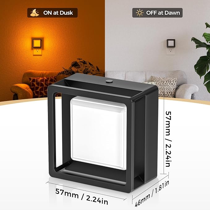 LED Night Light,Night Lights Plug Into Wall [4 Pack],3CCT | Dusk-to-Dawn Sensor,Dimmable Nightlights,Adjustable Brightness,for Bathroom Hallway Bedroom Kids Room Stairway,3CCT