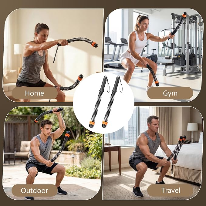 Portable Weighted Cordless Battle Ropes,Adjustable Weights, for Home Gym,Low-Noise Exercise Rope.Weighted Exercise Equipment for Low-Impact.Workout, Strength & HIIT,for Men & Women (Black)