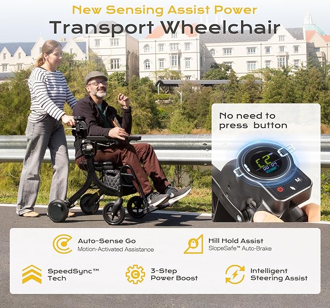 4 in 1 Rollator Walker Electric Wheelchair Combo,Electric Rollator Walker with Power Assist,Foldable Lightweight Transport Wheelchair,600W Magnesium Alloy Motor–Ideal for Elderly & Rehab