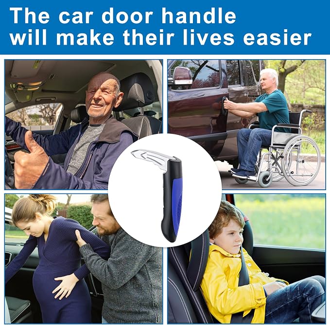 Car Door Handle for Elderly, Car Handle Assist Support for Handicapped | Portable Auto Cane for Seniors, Multifunctional Vehicle Door Latch Handles, Car Gadgets for Disabled Drivers