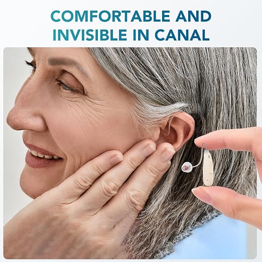 OTC Hearing Aids for Seniors, Rechargeable Hearing Amplifiers Device for Hearing Loss