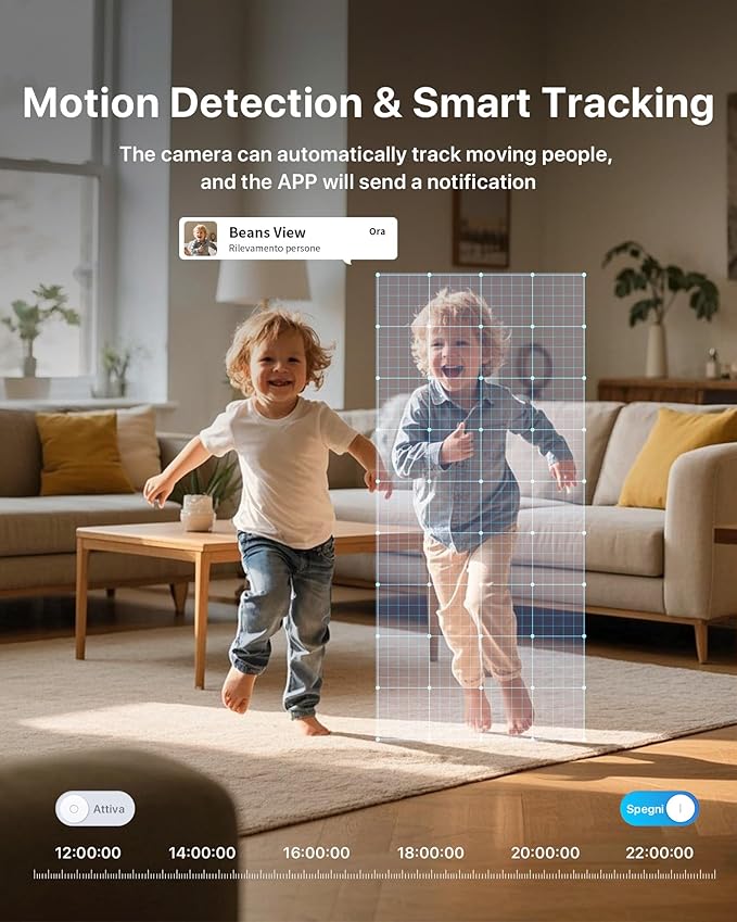 Tenda 2K Indoor Security Camera for Baby Monitor, WiFi 6 Pet/Dog Camera for Home Security, 360° Pan/Tilt, 2-Way Audio, Motion Detection, Night Vision, 24/7 Cloud & SD Card Storage(CP3-V3.0)