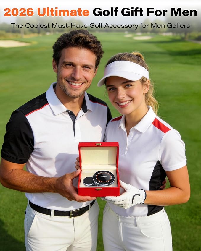 A2C Original Fold-Magnet Golf Cart Phone Holder with Rangefinder Mount, CNC Aircraft-Grade Aluminum Alloy, Premium Fathers Day Golf Gifts for Men Dad Him Women, Golf Accessories Essentials Gadgets