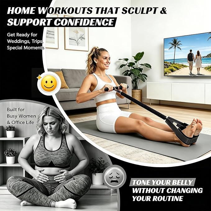 Upgraded Pedal Resistance Band with Handle, Thickened Latex Tubes and Soft Foam Fabric Foot Pedal, Abdomen, Waist,Core/ABS, Arm, Leg,Arms Equipment Gift for Women,Physical Therapy