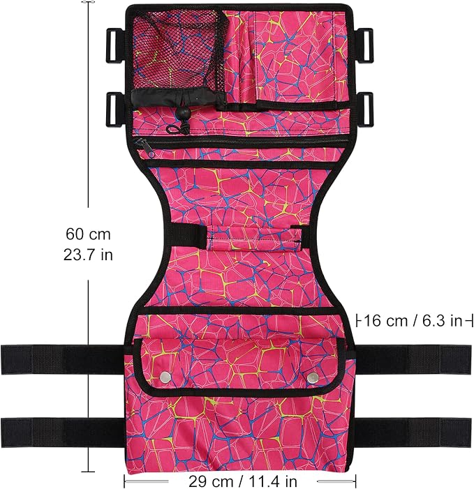 supregear Side Walker Bag, Walker Accessories Bag w/Cup Holder, Folding Walker Basket Waterproof Walker Organizer Caddy Pouch for Most Walker with Side Bar for Seniors, Elderly, Double Sided