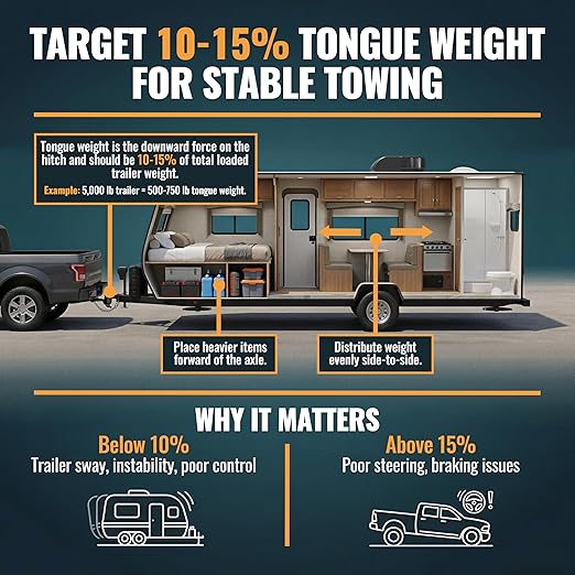 TowPilot Trailer Tongue Weight Scale - 2200 lb Capacity, Trailer Tongue Scale for Travel Trailers, RVs & Campers, ZEROLOCK Precision Calibration System for Boat & Cargo Trailers - Silver