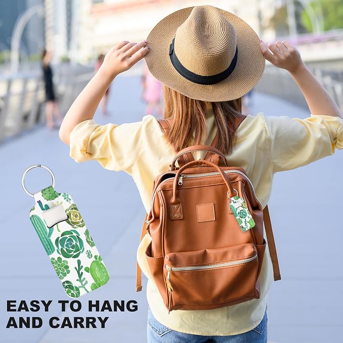 Chapstick Holder Keychain Lip Balm Holder with Clip