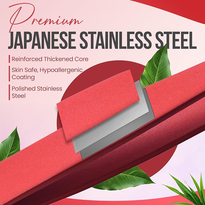 Professional Slant Tip Tweezers - Precision Stainless Steel Eyebrow Plucking Tool for Women and Men, Ingrown Hair Remover, Facial Hair Tweezers for Grooming (Neon Coral)