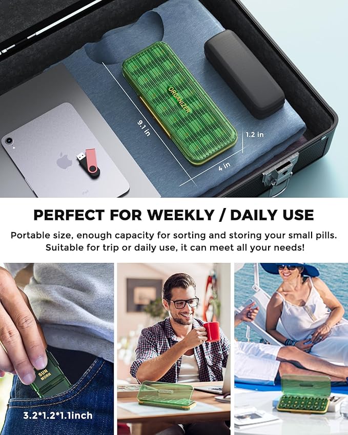 Pill Organizer 3 Times A Day