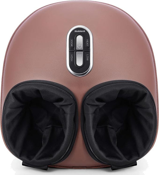 Nekteck Shiatsu Foot Massager Machine with Soothing Heat, FSA Eligible Air Compression Deep Kneading Therapy, Improve Blood Circulation and Foot Wellness, Relax for Home Office Use, HSA Eligible