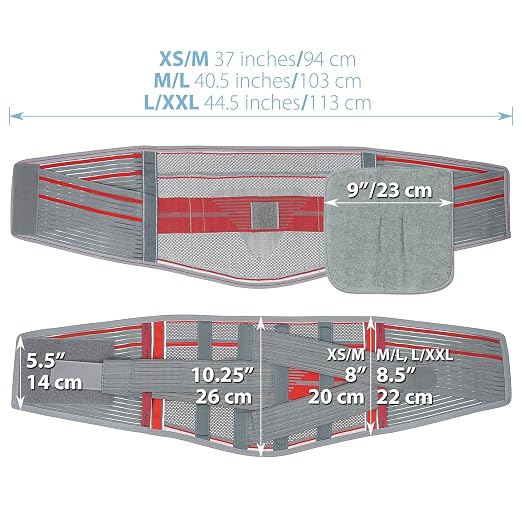 ORTONYX Back Brace With Lumbar Support Pad - Medical Grade Lumbosacral Belt for Men and Women - with Lumbar Pad, Lower Back Pain Relief, Herniated Disc, Sciatica, Degenerative Disc Disease