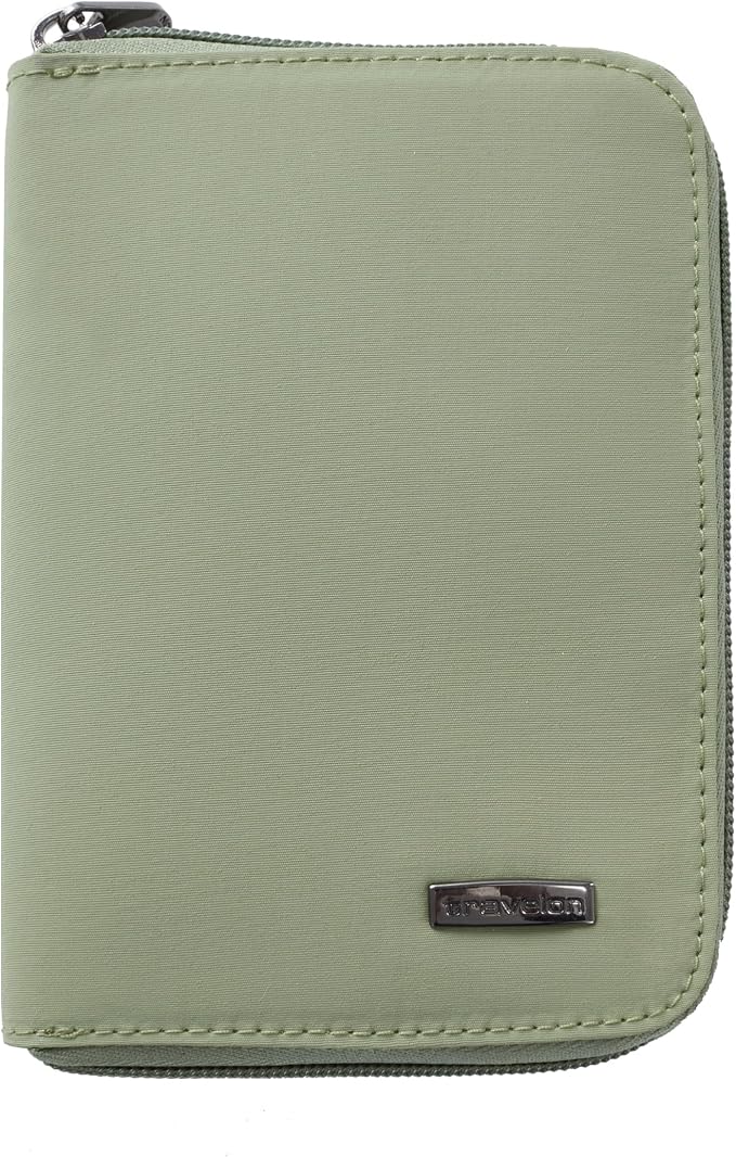 Travelon RFID Blocking Passport Zip Wallet