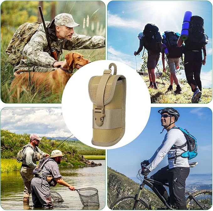 BRAVECOW Portable 1000D Nylon Eyeglasses Case with Buckle Hard Shell Sunglasses Shockproof Protective Box Outdoor Storage Box