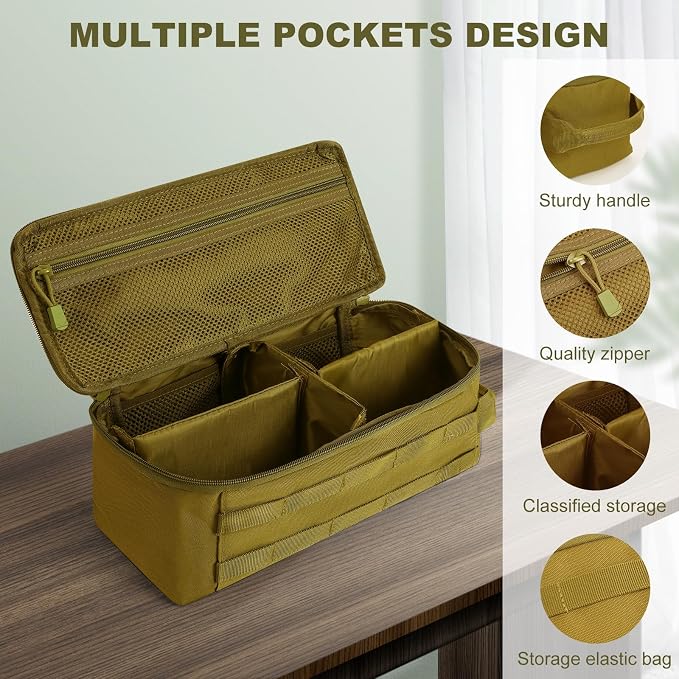 Travel Medicine Bag,Medication Pill Bottle Organizer Empty Case | Medicine Bag For Traveling,Hold Large Pill Bottles,Empty First Aid Bag