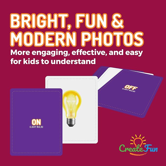 Opposites Flash Cards for Kids & Adults – 50 Realistic Matching Picture Cards for Speech Therapy, Dementia Activities, ESL, Autism Learning, Memory & Language Development, Classroom & Home Use