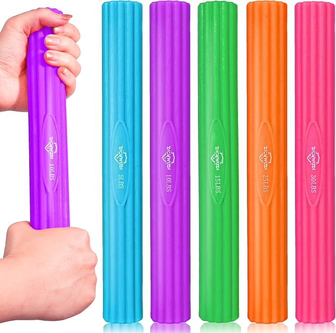 DICYWUDI Flex Therapy Bar and Grip Strength Trainers set, Physical Therapy & Resistance Bar for Golfers Elbow, Tendinitis, Wrist,Forearms Pain, Improve Grip Strength and Relieve Pain
