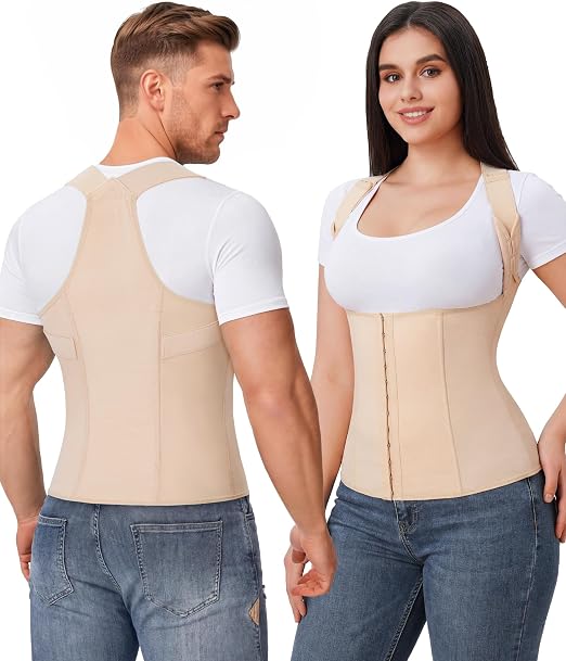 YERKOAD Back Brace for Women Breathable Back Straightener Posture Corrector | Full Back Support Posture Corrector Adjustable Waist Trainer Full Back Pain Relief Brace for Working, Exercising