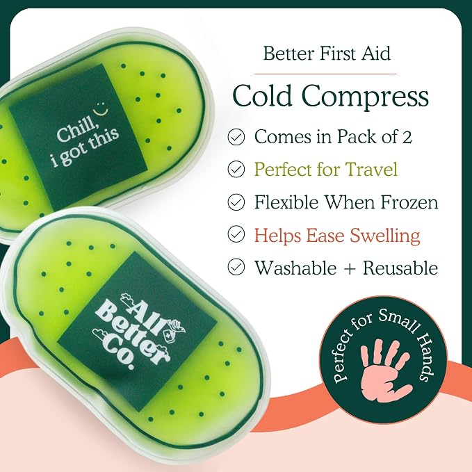 Complete Wellness First Aid Bundle – Everything Spray, Organic Bamboo Bandages (25ct), & 2 Reusable Soft Gel Ice Packs – Natural Skincare & First Aid Essentials for Home & Travel