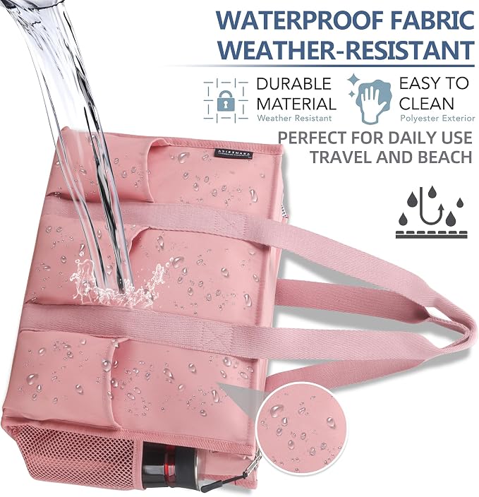ABAMERICA Nurse Bags for Work Nursing Bag Multiple Pockets Waterproof Organizing Zip Top Clinical Bag for Nursing Students