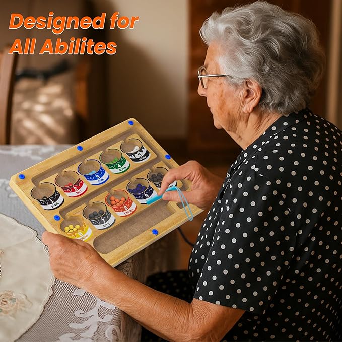 Dementia Activities for Seniors, Sorting Board Matching Activity Memory Game, Alzheimers Activities for Elderly with Dementia Products, Handheld Busy Boxes Gifts for Dementia Patients