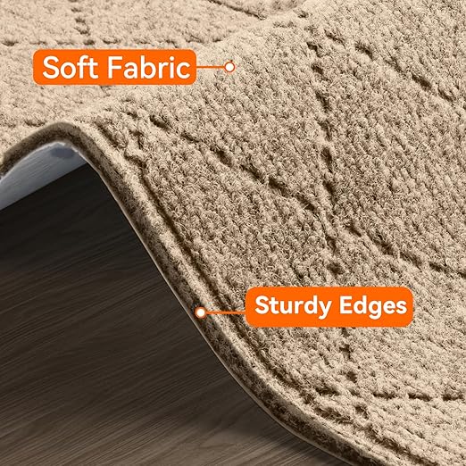 Stair Treads for Wooden Steps 15 PCS Non Slip Stair Rugs Khaki | 8x30in Self-adhesive Stair Runner Strips, Machine Washable, Indoor Carpet for Stairs, Stair Protection for Kids Pets Elderly