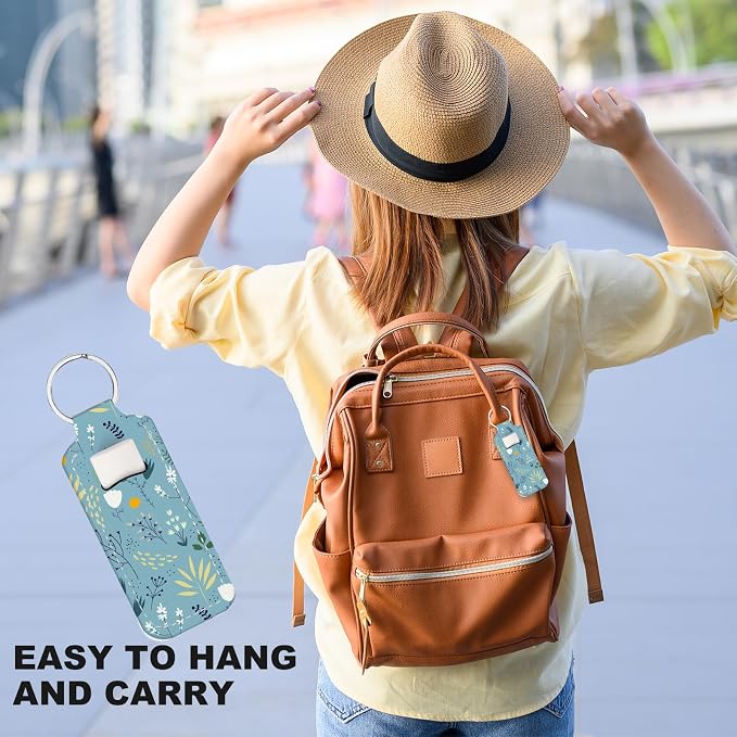 Chapstick Holder Keychain Lip Balm Holder with Clip