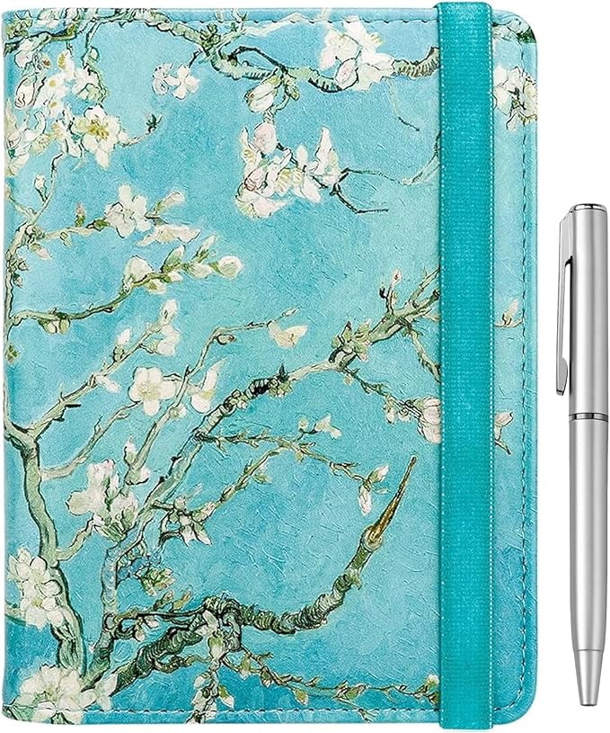 WALNEW Passport Holder for Travel, RFID Passport Cover Wallet for Women Men, PU Leather Passport Book Card Holder Case with Pen, Travelling Essentials for Flying | PU Leather Passport Cover Case with Pen Holder, Travel Must Haves Accessories, Passport ...