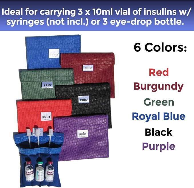 FRIO Cooling Wallet - Insulin & GLP-1 Cooler for 45+ Hours - Black - Small