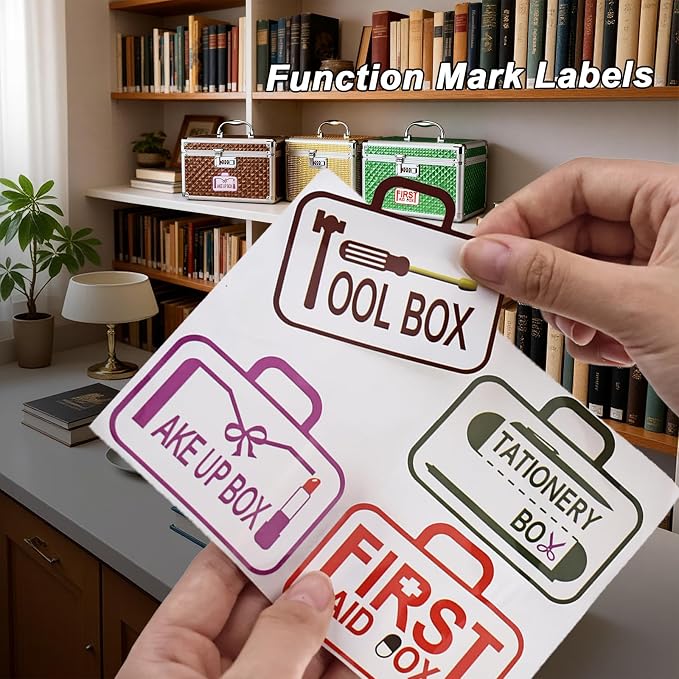 Medicine Lock Box with Code, Secure Multipurpose Locking Box | Portable Combination Storage Lockbox, Childproof Medication Organizer Case, Portable First AidBox with Removable Utility Tray