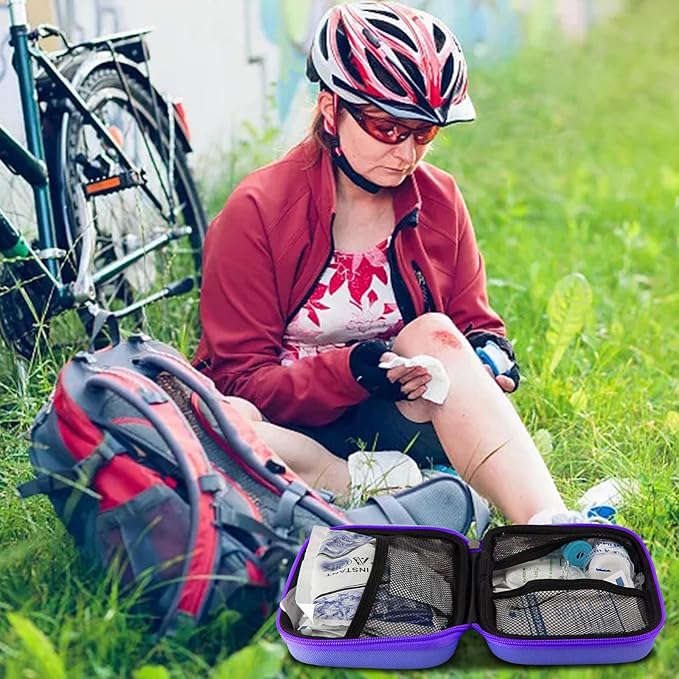 Small-Waterproof Car First-Aid Kit Emergency-Kit - Purple 277Piece Camping Equipment for Camping Hiking Home Travel YIDERBO | Camping Equipment for Camping Hiking Home Travel