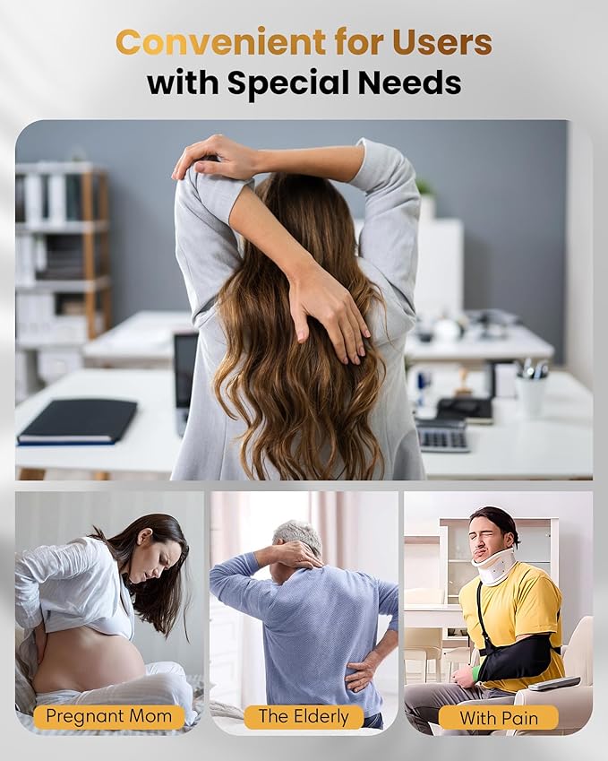 Telescoping Back Scratcher with 5 Detachable Heads, Gifts for Christmas, Stocking Stuffers for Men, Women, Him, Her, Dad, Funny White Elephant Gifts for Adults, Gift Box Included