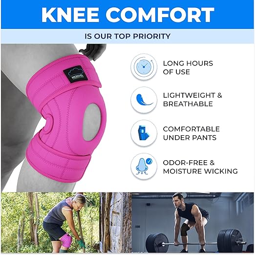 Modvel ELITE Knee Brace for Men & Women – Patella Gel Pads & Side Stabilizers for ACL, Meniscus Tear, Arthritis & Injury Recovery – Maximum Support for Running, Sports & Joint Pain Relief