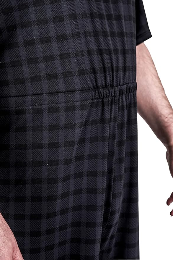 Ovidis Dementia Clothes - Alzheimers Anti-Strip Jumpsuit with Back-Zipper for Elderly Men - Bobby