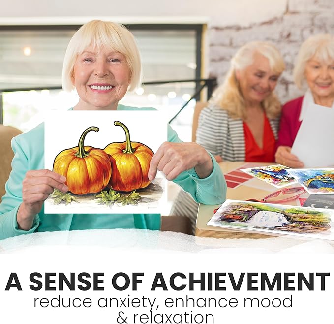 QUOKKA Water Painting Dementia Activities for Seniors - Farm Memories - Alzheimers Products for Elderly - Activities for People with Dementia - Crafts for Seniors
