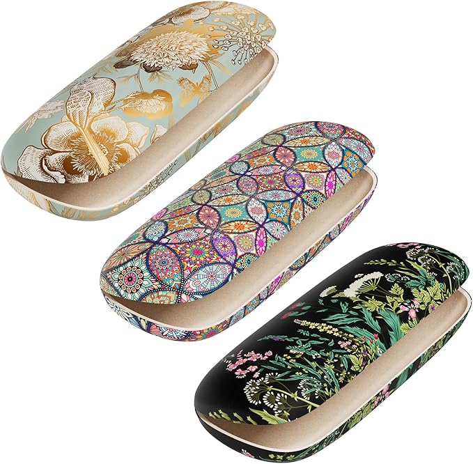 Eyeglasses Case, Hard Shell Protective Case for Glasses, Unisex for Women Men