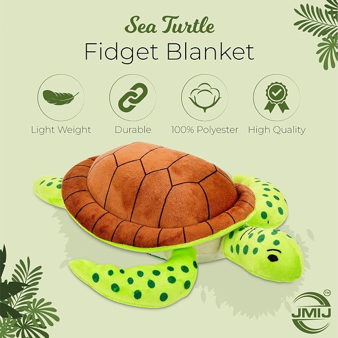 Sea Turtle Dementia Products for Elderly – Calming and Comforting Sensory Fidget Toy for Adults with Dementia, Individuals with ASD, Autism