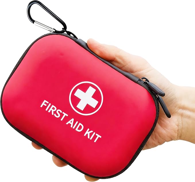 Prelady New Upgraded 181 Pieces Mini First Aid Kit Water Resistant Small Travel First Aid Kit Portable Emergency First Aid Kits for Home Car Camping Boat Hiking Outdoor Daily Use