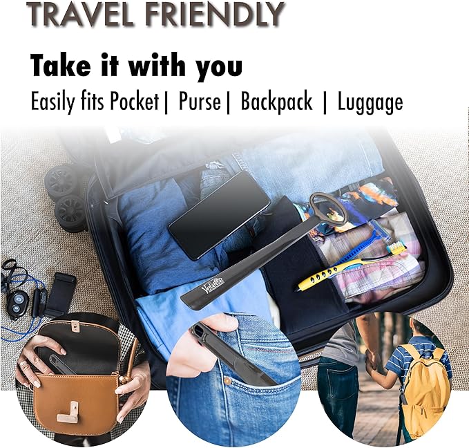 Velette 2 Pack Plastic Shoes Horns - 17.7" Extra Long Shoe Horn for Seniors, Shoe Horn Long Handle for Seniors - 10" Travel Shoes Horns for Men, Women & Kids - Shoehorn Long-Handle, Gifts for Elders