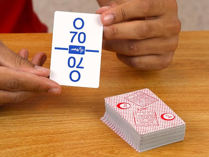 Regal Bingo Calling Cards Deck Reusable - Bingo Games for Family - 75 Standard Playing Cards (B1 - O75)